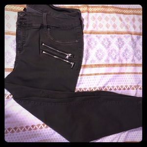 Torrid Grey Jegging w/ zipper detail.